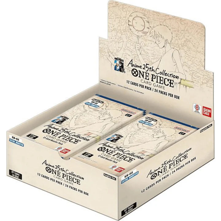 One Piece Card Game: EB02: Anime 25th Collection Booster Display