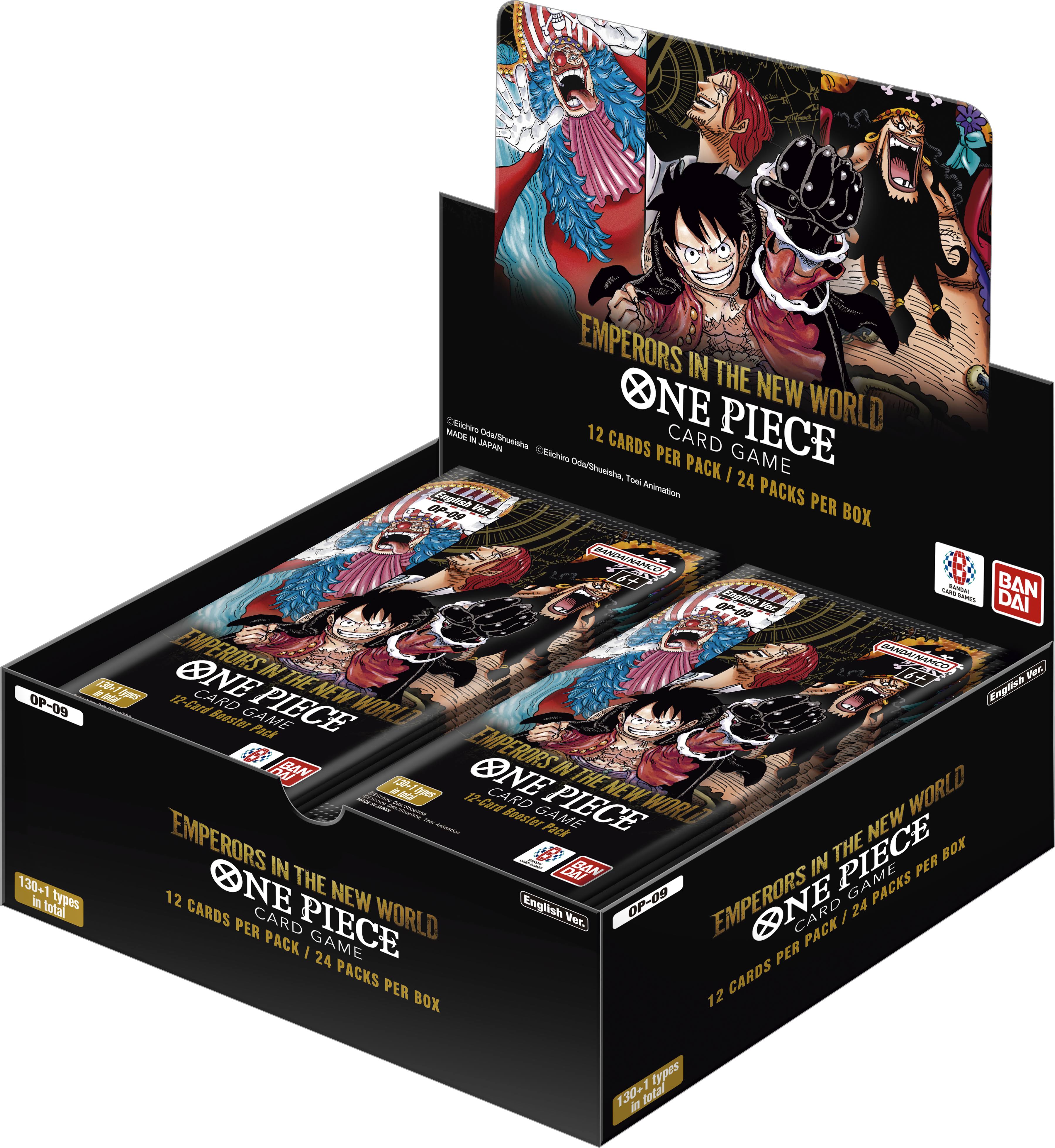 One Piece Card Game: OP09: Emperors in the New World Booster Display